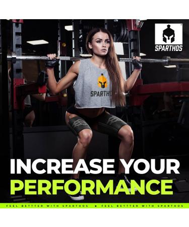 Sparthos Thigh Compression Sleeves - Quad & Hamstring Support - Men & Women - Breathable Elastic Blend - Anti Slip - Midnight Black - XX-Large (Pair) - Buy Online on GoSupps.com