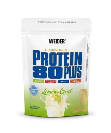 Weider - Protein 80 Plus - Poudre de Prot ine 4 Composants - Teneur lev e en Prot ines avec 80% de Prot ines - Shakes Cr meux avec Calcium & Vitamine B6-500g - Citrus-Quark 500 g (Lot de 1) Citrus-quark