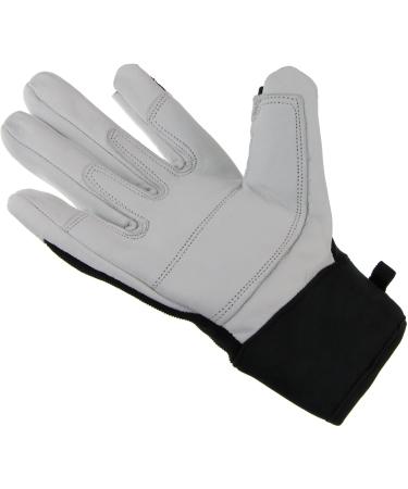 Buy ALPIDEX Unisex Genuine Leather Via Ferrata Gloves - Half Finger Climbing Gloves in Wild Black - Ideal for Adventure and Outdoor Activities - Buy Online on GoSupps.com