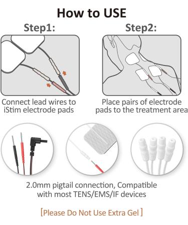 iStim Super Soft TENS Unit Electrodes - 2x2 EMS Massage Pads (16 Pieces) | 100% Japanese Gel for Optimal Relief - Buy Online on GoSupps.com