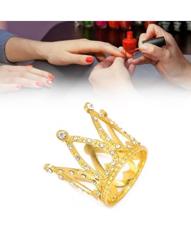 LANTRO JS Gold Alloy Crown Nail Art Pen Holder Display Stand | Premium Manicure Tools for Professionals - Buy Online on GoSupps.com