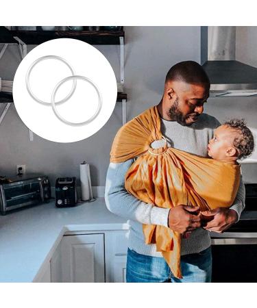 4 Pcs Aluminum Baby Sling Rings - Infant Breathable Cotton Wrap Accessory for Newborns, Toddlers, and Kids - Buy Online on GoSupps.com