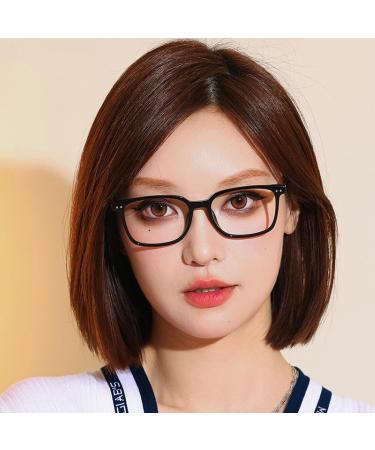 Pin Temple Square TR90 Blue Light Blocking Glasses | Anti-UV Reading Glasses for Men & Women | 52mm Frame Size - Buy Online on GoSupps.com