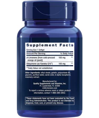 Buy Life Extension Super-Absorbable CoQ10 100 mg - 60 Softgels for Enhanced Heart Health - Buy Online on GoSupps.com