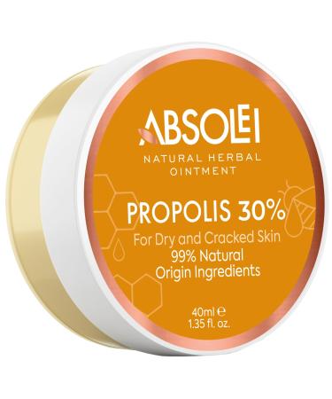 Absolei Propolis Ointment Natural Ointment for Skin Irritations Dry and Cracked Skin with 30% Propolis 40 ml