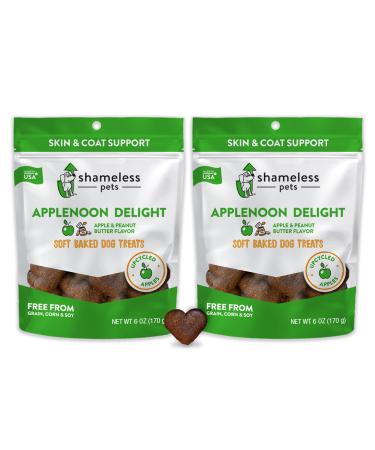 Shameless Pets Applenoon Delight Soft-Baked Biscuit, 6 OZ (2-Pack) Applenoon Delight 6 Ounce (Pack of 2)