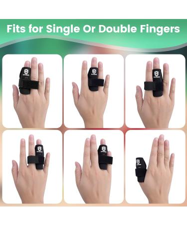 Ednyzakrn 2 Pack Finger Protection - Adjustable Trigger Finger Brace Splint for Sports | Injury Support for Basketball Volleyball Tennis & Baseball - Buy Online on GoSupps.com