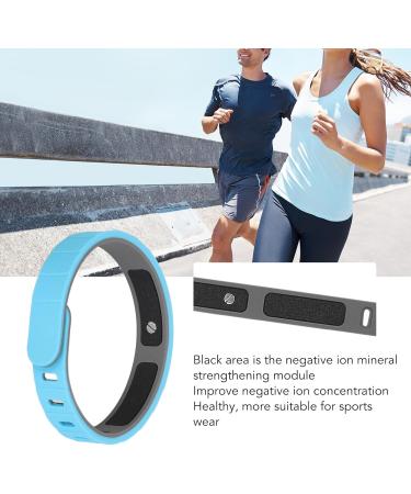 Buy Sports Energy Bracelet for Electrostatic Removal | Winter Silicone Negative Ion Bracelet - Small & Lightweight (Blue) - Buy Online on GoSupps.com