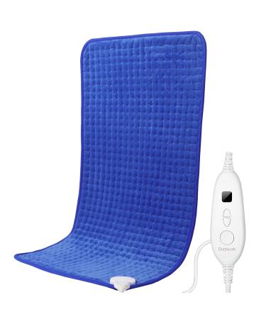 Heating Pad for Back Pain Relief - 17" x 33" Size Durpeak Extra Large Heat Pad Moist Heat Therapy for Shoulders Neck Pain Relief Cramps Arthritis Relief Halloween Gift (Sapphire Blue)