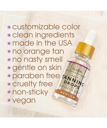 Face Tanning Drops & Revitalizing Cream - Hydrating Self Tanner for Face & Body | Age-Defying Bronzing Drops 1oz + 3.4oz - Buy Online on GoSupps.com