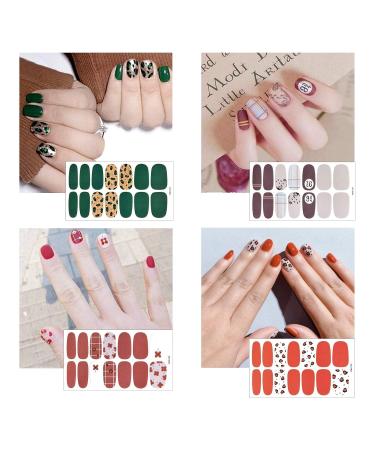 Kalolary 20 Sheet Self-Adhesive Leopard Nail Wraps - Colorful DIY Nail Art Stickers with Nail File for Women & Girls - Buy Online on GoSupps.com