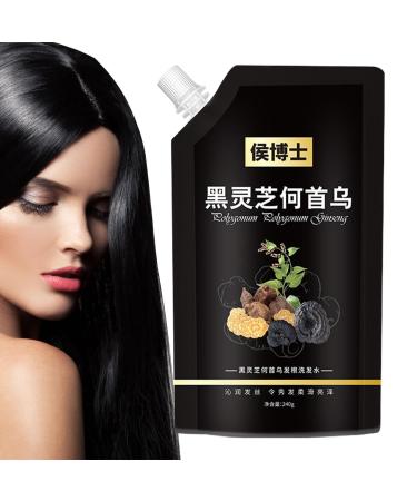 PUCHEN Multiflorum - 240ml He Shou Wu Shampoo Grey Reverse Shampoo | Shampoo for Dark Hair for Natural Deep Cleansing Reverse Grey Hair for