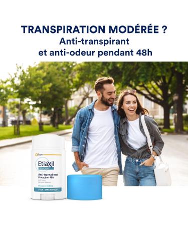 ETIAXIL - Anti-transpirant - Transpiration Mod r e - Protection 48h - Aisselles - Stick - 40 ml & D transpirant - Traitement Transpiration Excessive - Pieds - Peaux Normales - 100 ml + D transpirant - Pieds - 100 ml - Buy Online on GoSupps.com