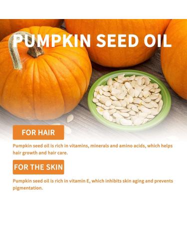 Pumpkin Seed Oil for Hair Growth & Care | 60ml - Strengthen Hair Prevent Hair Loss Nourish Eyelashes & Beard Scalp & Body Massage Oil - Buy Online on GoSupps.com