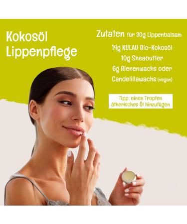  Kulau KULAU Organic Native Cold-Pressed Coconut Oil Vegan Coconut Fat for Cooking and Roasting Coconut Oil for Skin and Hair (1 x 1 l) - Buy Online on GoSupps.com