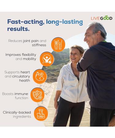 LIVEGOOD Factor 4 Omega 3 Fish Oil with EPA & DHA CoQ10 and Turmeric Advanced Q10 Coenzyme & CoQ10 Supplements DHA Supplements for Heart Joint & Immune Support Made in USA 60 Count  - Buy Online on GoSupps.com