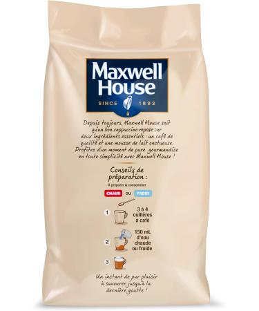 MAXWELL HOUSE CAPPUCCINO NOISETTE CAFE SOLUBLE SACHET 340 GR (Lot de 3) Cappucino Noisette 340 g (Lot de 3) - Buy Online on GoSupps.com
