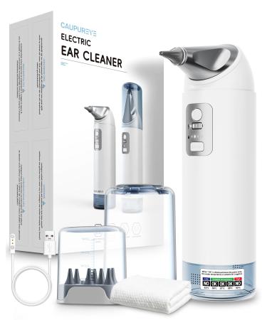Ear Wax Removal - Upgraded Electric Ear Cleaner Ear Cleaning Kit With 4 Water Pressure Modes Safe Ear Irrigation Flushing System w/ 8 Irrigation Tips 55dB Low Noise IP65 For Bathroom Use