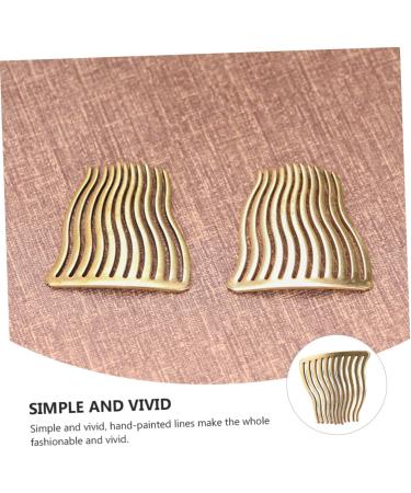 minkissy 1pc Hairpin Wedding Headpiece Bridal Side Combs Bridal Jewelry Wedding Hair Comb Handmade Jewelry Bridal Hair Comb Bridal Hair Clips Handmade Ornaments Banquet Wave Brass Antique - Buy Online on GoSupps.com