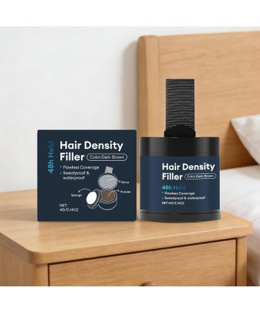 Rooted Hair Powder - Thinning Hair Concealer | Volumizing lightweight formula covers bald spots gray patches receding hairline for men women grandparents dad mother waterproof stain resistant 4g Light Brown1 - Buy Online on GoSupps.com