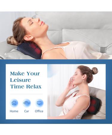 Shiatsu Neck Massage Pillows with Heat - 3D Rotating Massage Device for Ultimate Relaxation at Home or Office - Buy Online on GoSupps.com