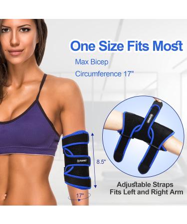 Adjustable Elbow Brace for Tendonitis & Tennis Elbow Relief Ulnar Nerve Support Night Sleep Fit for Men & Women - Buy Online on GoSupps.com