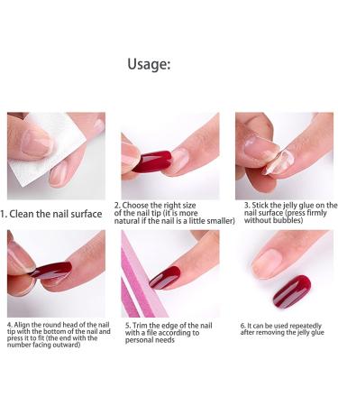 Gradient Fake Nails Tips - Finished Colored False Nails Tips Fake Artificial Press On Nails(F745-4) - Buy Online on GoSupps.com