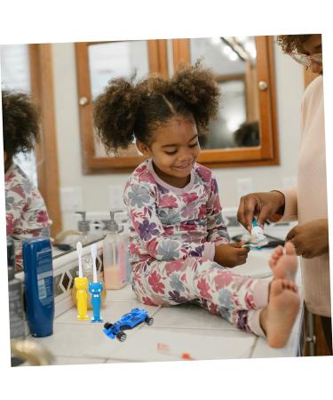 Healeved Cute Manual Toothbrush Set for Toddlers | 4 Cars Toy Toothbrushes | Infant Oral Cleaning Supplies | Best Bulk Toys for Boys - Buy Online on GoSupps.com