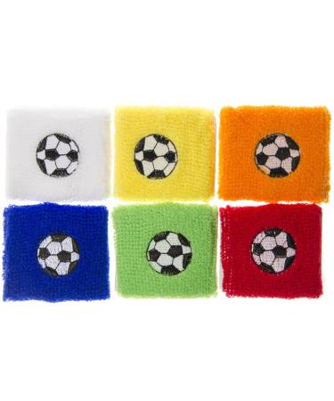 Schnooridoo 12 x Sweatband Football 7x7 cm Bracelet Party Favors Children's Birthday Give Away