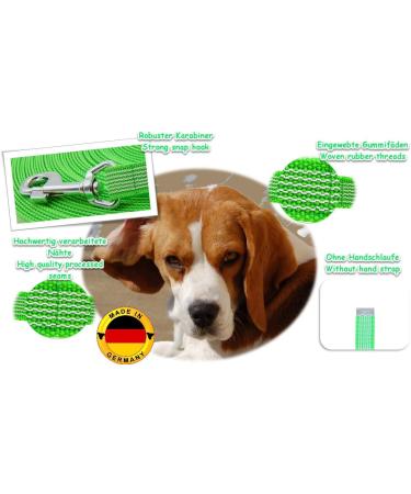 Twinkys Dog Style Tow Leash - 7.5m Neon Green Made in Germany 20mm Wide for Dogs Up to 50kg - Buy Online on GoSupps.com