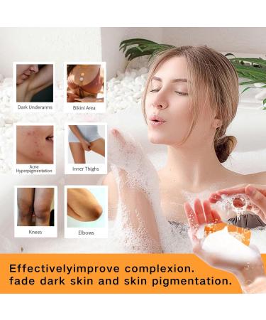 PAWPAW Soap Bar Papaya Natural Soap Bar Handmade Soap Bar For Face & Body Vitamin C Face Wash Soap Skin Brightening Papaya Soap Bar for Dark Spots Remove Acne Blackheads - Buy Online on GoSupps.com