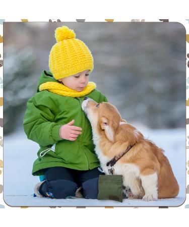 Portable Dog Training Treat Bags - Hands-Free Snack Dispenser for Dogs (2 Pack Green & Brown) - International Shipping Available - Buy Online on GoSupps.com