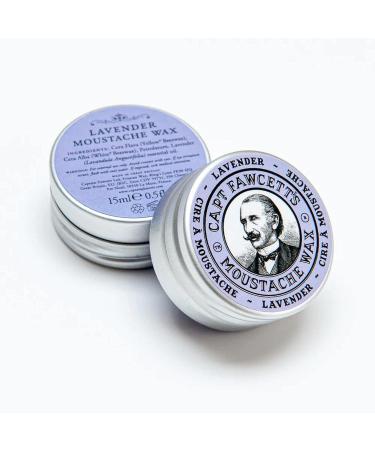Captain Fawcett's Lavender Moustache Wax - Premium Natural Ingredients for Taming Unruly Beards - 15ml - Made in the U.K - Buy Online on GoSupps.com