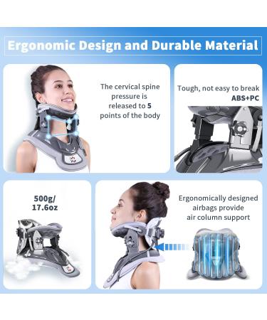 Cervical Neck Traction Device | 3 Power Traction + Airbag Support | (Brand Name) - Buy Online on GoSupps.com