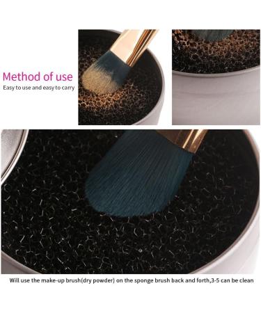 Makeup Brushes Clean Box Soft and Reusable Dry Sponge for Brushes Fast Cleaning Color Changing - Buy Online on GoSupps.com