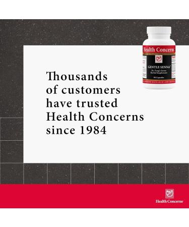 Health Concerns Gentle Senna - Natural Digestive Support for Adults - 90 Capsules - Buy Online on GoSupps.com