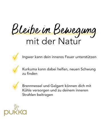 Pukka Turmeric Active Bio-Herbal Tea - Ginger Nettle & Orange | 80 Tea Bags | 4 Pack for Active Lifestyle - Shop Internationally - Buy Online on GoSupps.com