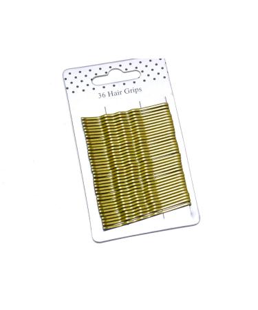 La Peach Fashions Ladies Regular Hair Styling Bobby Pins Kirby Grips Bun Pins Waved Hair Pins Hair Grips (Blonde)