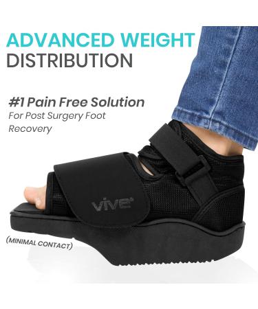 Vive Offloading Post-Op Shoe - Forefront Wedge Boot for Broken Toe Injury - Small Size - Buy Online on GoSupps.com
