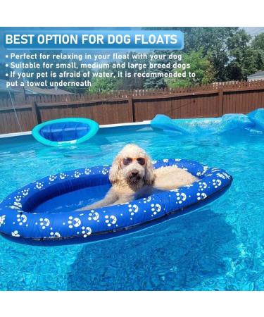 Buy Ginkago Inflatable Dinghy Dog Boat - Pet Air Mattress for Swimming Pool & Beach - Blue - Buy Online on GoSupps.com
