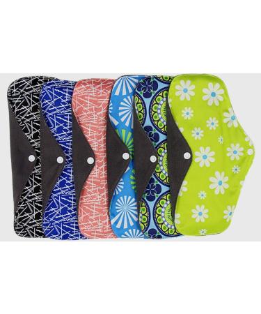 Artibetter Reusable Organic Bamboo Cloth Period Pads for Heavy Flow Protection - Washable & Leakproof (M11) - Buy Online on GoSupps.com