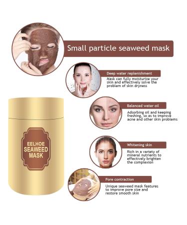 Seaweed Facial Mask - Anti-Acne Deep Clean Pore Treatment Nourishing & Moisturizing No-Rinse Skin Care - Buy Online on GoSupps.com