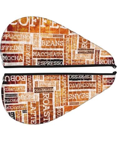 Hand Drawn Vintage Coffee Microfiber Hair Towel | Soft Super Absorbent Hair Wrap for Women | Quick Dry Coral Velvet Cap for Long Curly & Thick Hair - Buy Online on GoSupps.com