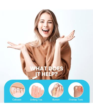 Promifun Bunion Corrector Toe Separators - 10 Pack Gel Toe Spacer for Bunion Pain & Overlapping Toe - Buy Online on GoSupps.com