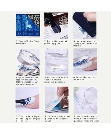 RUNRAYAY 12pcs Retro Theme Nail Stamping Plate Kit - Flower, Snake, Butterfly Patterns for Thanksgiving & Christmas Nail Design - DIY Print Manicure Salon - Buy Online on GoSupps.com