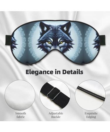 Fierce Wolf Head Eye Mask - Soft Adjustable Sleeping Mask for Men & Women | Ultimate Nighttime Comfort - Buy Online on GoSupps.com