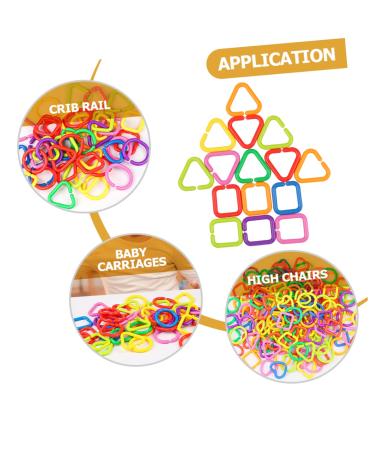 Aokwawaliy 35 Geometric Chain Buckle Sensory Rings for Babies & Toddlers - Natural Connection Toy for Baby Limbs & Playtime - Buy Online on GoSupps.com