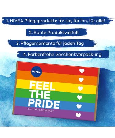 NIVEA Feel The Pride Set | Colorful Pampering Gift Set with Peeling Shower Gel & Cream - Shop Internationally! - Buy Online on GoSupps.com