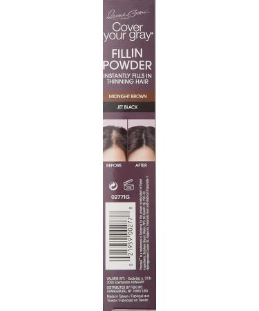 Buy Cover Your Gray Fill In Powder Pro - Dark Brown/Black | Best Gray Coverage for Hair | Fast International Shipping - Buy Online on GoSupps.com