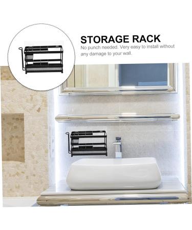 Buy Cabilock 4-Piece No-Drill Toothpaste Rack & Shower Organizer - Stylish Bathroom Storage Solution - Buy Online on GoSupps.com